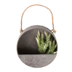 Oud zinken muurplantenbak